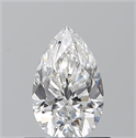 Natural Diamond 0.70 Carats, Pear with  Cut, F Color, SI1 Clarity and Certified by GIA