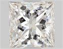 Natural Diamond 0.50 Carats, Princess with  Cut, I Color, VS2 Clarity and Certified by GIA
