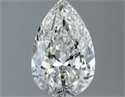 Natural Diamond 1.00 Carats, Pear with  Cut, G Color, VVS2 Clarity and Certified by IGI