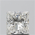 Natural Diamond 1.01 Carats, Princess with  Cut, I Color, SI1 Clarity and Certified by GIA