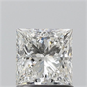 Natural Diamond 1.01 Carats, Princess with  Cut, I Color, SI1 Clarity and Certified by GIA