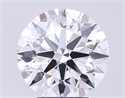 Lab Grown Diamond 3.78 Carats, Round with Ideal Cut, D Color, VVS1 Clarity and Certified by IGI