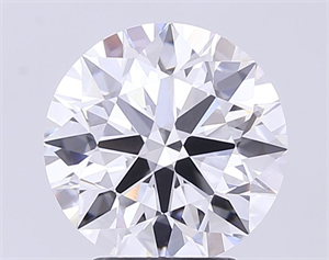 Picture of Lab Grown Diamond 3.78 Carats, Round with Ideal Cut, D Color, VVS1 Clarity and Certified by IGI