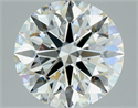 Diamante Natural 1.57 quilates, Redondo , Color J, claridad VVS1 y certificado GIA