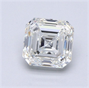 Natural Diamond 1.21 Carats, Asscher with  Cut, I Color, VS1 Clarity and Certified by GIA
