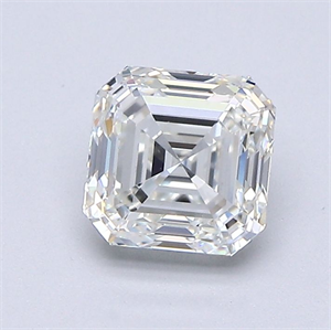 Picture of Natural Diamond 1.21 Carats, Asscher with  Cut, I Color, VS1 Clarity and Certified by GIA