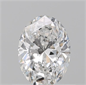 Natural Diamond 0.50 Carats, Oval with  Cut, E Color, SI1 Clarity and Certified by GIA