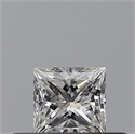 Natural Diamond 0.26 Carats, Princess with  Cut, F Color, VVS1 Clarity and Certified by GIA