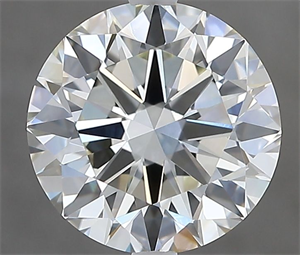 Picture of Natural Diamond 2.50 Carats, Round with Excellent Cut, I Color, IF Clarity and Certified by IGI