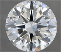 Natural Diamond 2.50 Carats, Round with Excellent Cut, I Color, IF Clarity and Certified by IGI