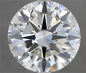 Picture of Natural Diamond 2.50 Carats, Round with Excellent Cut, I Color, IF Clarity and Certified by IGI