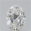 Natural Diamond 0.62 Carats, Oval with  Cut, F Color, VS1 Clarity and Certified by GIA