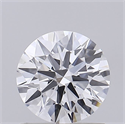 Lab Grown Diamond 1.00 Carats, Round with Ideal Cut, D Color, VVS1 Clarity and Certified by IGI
