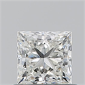 Natural Diamond 0.70 Carats, Princess with  Cut, I Color, VS1 Clarity and Certified by GIA