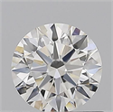Natural Diamond 0.71 Carats, Round with Excellent Cut, G Color, VVS1 Clarity and Certified by GIA