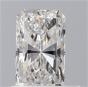 Natural Diamond 0.52 Carats, Radiant with  Cut, F Color, VS2 Clarity and Certified by GIA