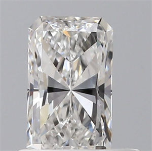 Picture of Natural Diamond 0.52 Carats, Radiant with  Cut, F Color, VS2 Clarity and Certified by GIA