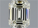 Natural Diamond 1.80 Carats, Emerald with  Cut, K Color, VVS1 Clarity and Certified by HRD