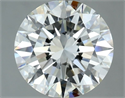Natural Diamond 2.50 Carats, Round with Excellent Cut, H Color, VVS1 Clarity and Certified by IGI