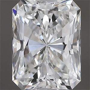 Picture of Natural Diamond 0.60 Carats, Radiant with  Cut, G Color, VVS2 Clarity and Certified by GIA