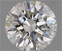 Natural Diamond 1.30 Carats, Round with Excellent Cut, G Color, I1 Clarity and Certified by GIA