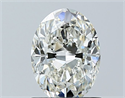 Natural Diamond 1.01 Carats, Oval with  Cut, J Color, VS1 Clarity and Certified by GIA