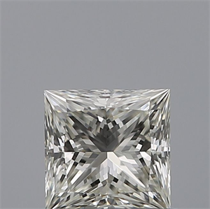 Picture of Natural Diamond 0.53 Carats, Princess with  Cut, H Color, VVS1 Clarity and Certified by IGI