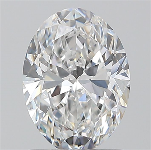Picture of Natural Diamond 1.20 Carats, Oval with  Cut, D Color, VS2 Clarity and Certified by GIA