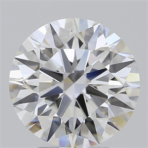 Picture of Lab Grown Diamond 3.00 Carats, Round with Ideal Cut, F Color, IF Clarity and Certified by IGI