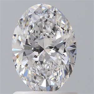 Picture of Natural Diamond 1.01 Carats, Oval with  Cut, D Color, SI2 Clarity and Certified by GIA