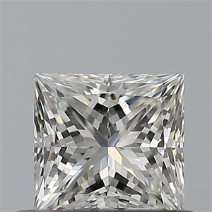 Picture of Natural Diamond 0.50 Carats, Princess with  Cut, G Color, IF Clarity and Certified by IGI