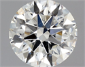 Natural Diamond 0.70 Carats, Round with Excellent Cut, H Color, SI1 Clarity and Certified by GIA