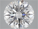 Lab Grown Diamond 5.01 Carats, Round with Excellent Cut, G Color, SI1 Clarity and Certified by IGI