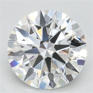 Picture of Lab Grown Diamond 2.78 Carats, Round with Excellent Cut, D Color, FL Clarity and Certified by GIA