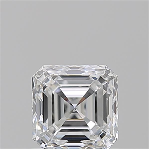 Foto Diamante Natural 0.91 quilates, Asscher , Color E, claridad SI1 y certificado GIA de