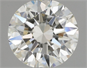 Natural Diamond 0.70 Carats, Round with Excellent Cut, J Color, VVS1 Clarity and Certified by GIA