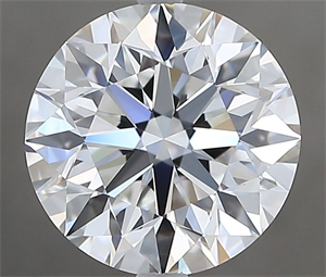 Picture of Natural Diamond 2.50 Carats, Round with Excellent Cut, F Color, VVS1 Clarity and Certified by GIA