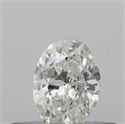 Natural Diamond 0.33 Carats, Oval with  Cut, G Color, I1 Clarity and Certified by IGI