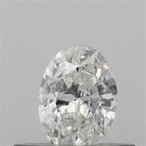 Picture of Natural Diamond 0.33 Carats, Oval with  Cut, G Color, I1 Clarity and Certified by IGI