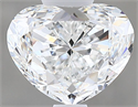 Natural Diamond 1.50 Carats, Heart with  Cut, F Color, VS2 Clarity and Certified by GIA