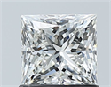 Natural Diamond 1.01 Carats, Princess with  Cut, H Color, VS2 Clarity and Certified by GIA