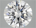 Lab Grown Diamond 3.03 Carats, Round with Ideal Cut, F Color, VVS2 Clarity and Certified by IGI