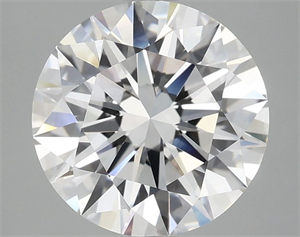 Picture of Lab Grown Diamond 3.03 Carats, Round with Ideal Cut, F Color, VVS2 Clarity and Certified by IGI