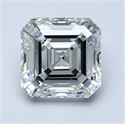 Lab Grown Diamond 2.62 Carats, Asscher with  Cut, D Color, VVS2 Clarity and Certified by IGI