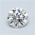 Natural Diamond 0.70 Carats, Round with Excellent Cut, G Color, SI1 Clarity and Certified by GIA