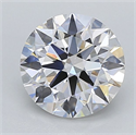 Del inventario de diamantes de laboratorio, 1.55 quilates, Redondo , Color F, claridad VVS2 y certificado IGI