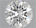 Natural Diamond 0.71 Carats, Round with Excellent Cut, H Color, SI1 Clarity and Certified by GIA