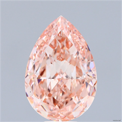 Picture of Lab Grown Diamond 10.05 Carats, Pear with  Cut, Fancy Intense Pink Color, VS1 Clarity and Certified by IGI