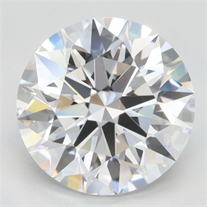 Picture of Lab Grown Diamond 3.05 Carats, Round with Ideal Cut, D Color, IF Clarity and Certified by IGI