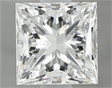 Natural Diamond 1.01 Carats, Princess with  Cut, G Color, FL Clarity and Certified by GIA